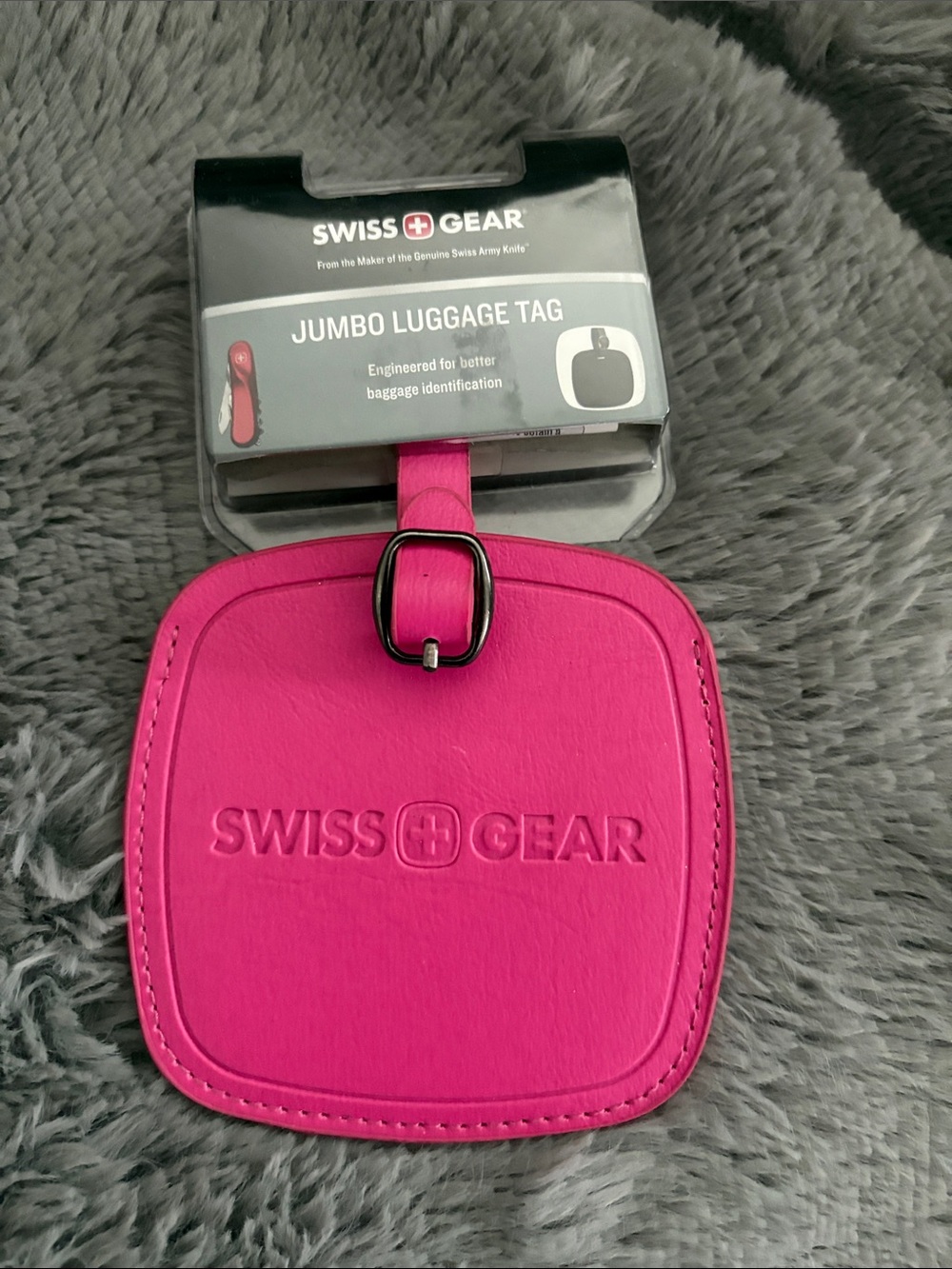 SwissGear Pink Jumbo Luggage Tag